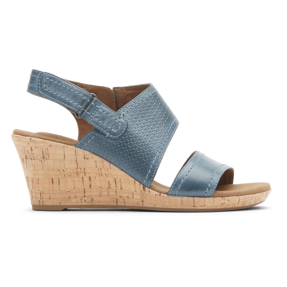 Rockport Sandaler Dam Blå - Briah Asymmetrical 2-Piece - PGESW8259